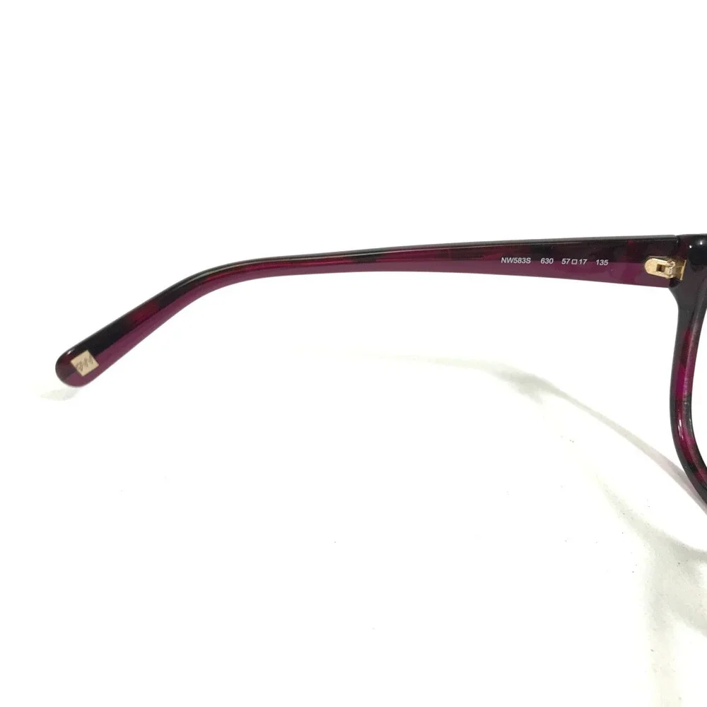 Nine West Eyeglasses Frames NW583S 630 Purple Red Tortoise Cat Eye 57-17-135
